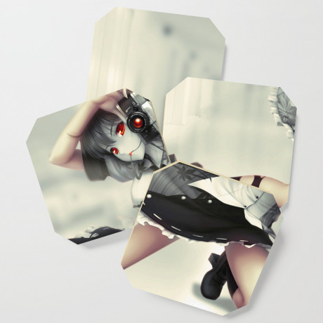 Undead Goth Hentai Schoolgirl Ultra Hd Coaster By Hi Res Society6